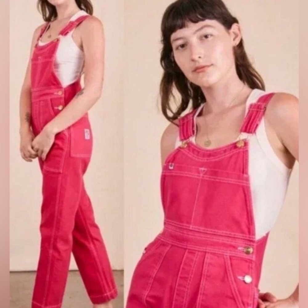 Big Bud Press Overalls in Hot Pink Size S